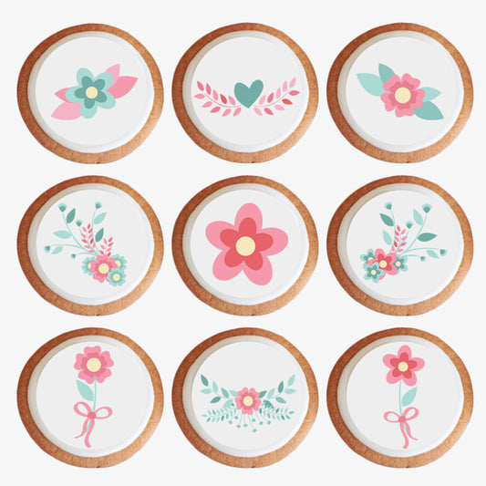 Cookie set - Beautiful flowers